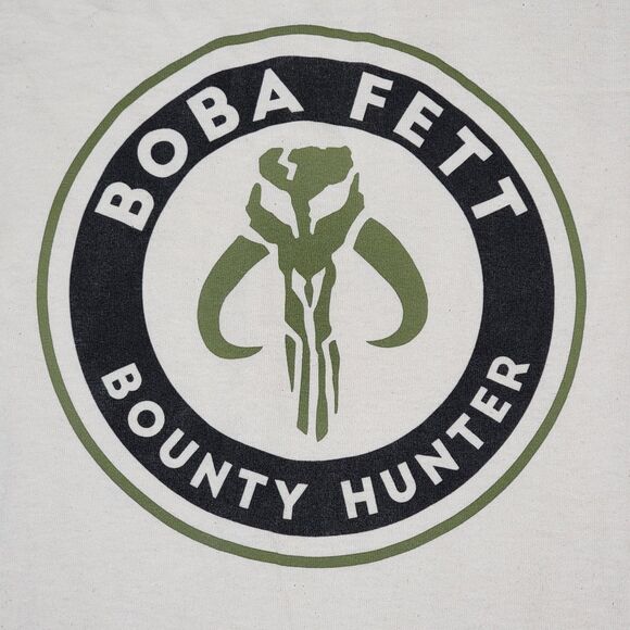 Star Wars LS Cream Unisex Tee "Boba Fett Bounty Hunter" - Size XL - Picture 1 of 6